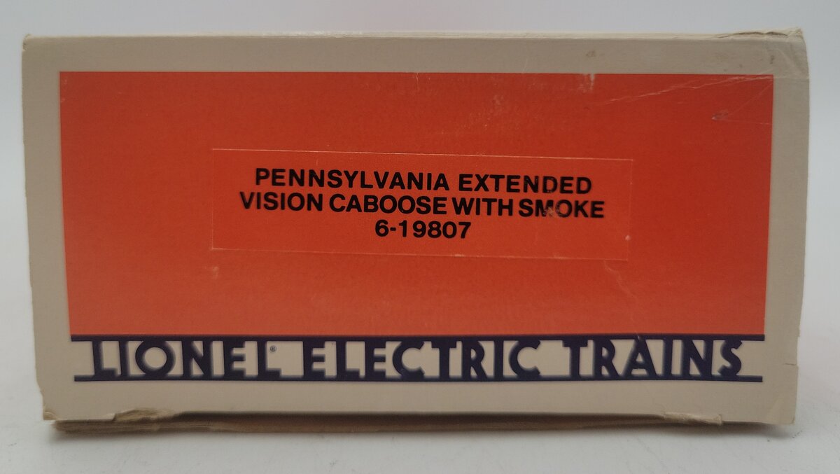 Lionel 6-19807 O Gauge Pennsylvania Extended Vision Smoking Caboose #19807 EX/Box