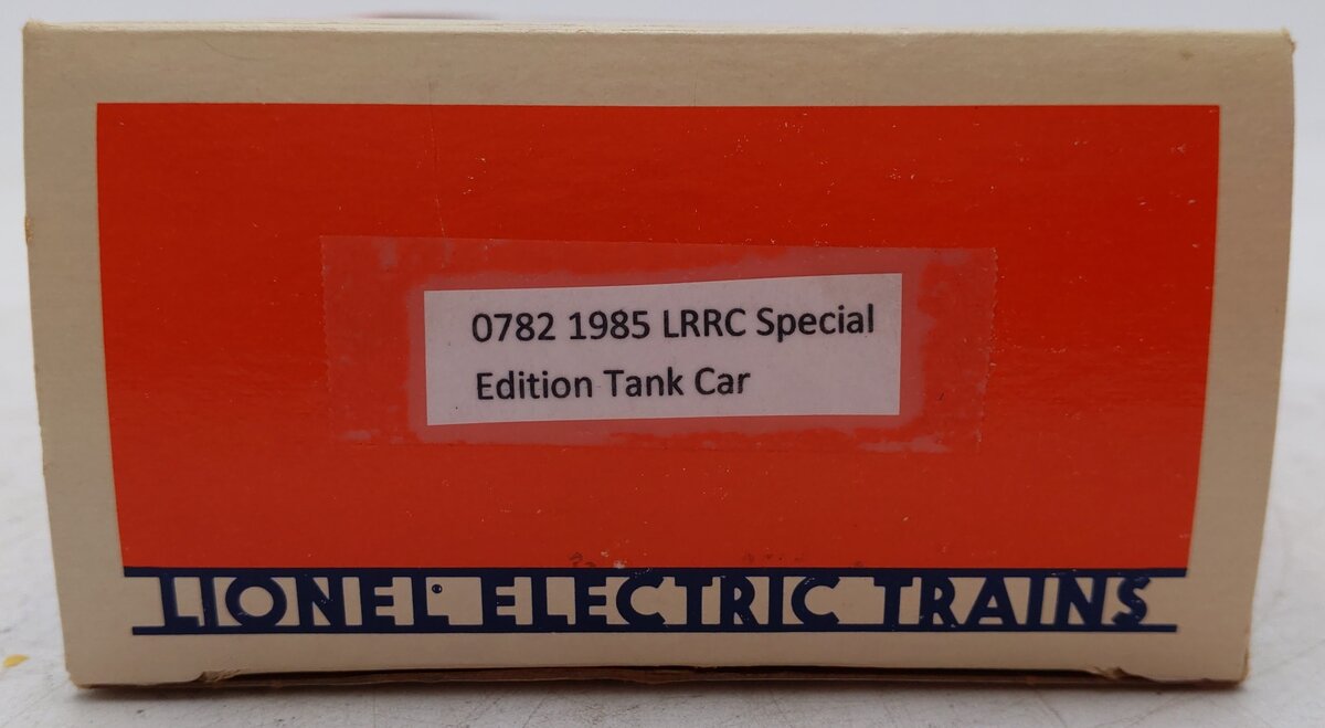 Lionel 6-782 O Gauge Lionel RR Club Tank Car EX/Box