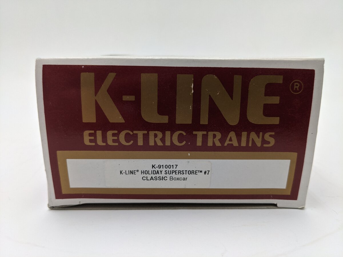 K-Line K910017 Holiday Superstore #7 Classic Boxcar LN/Box
