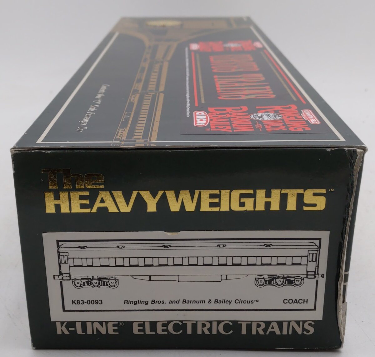 K-Line K83-0093 O Gauge Ringling Bros 18" Heavyweight Coach Car #93 EX/Box