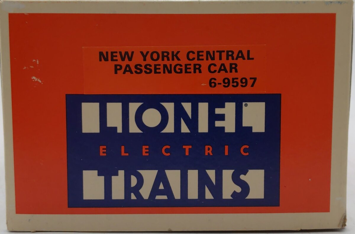 Lionel 6-9597 O Gauge New York Central "Hudson River" Aluminum Coach Car EX/Box