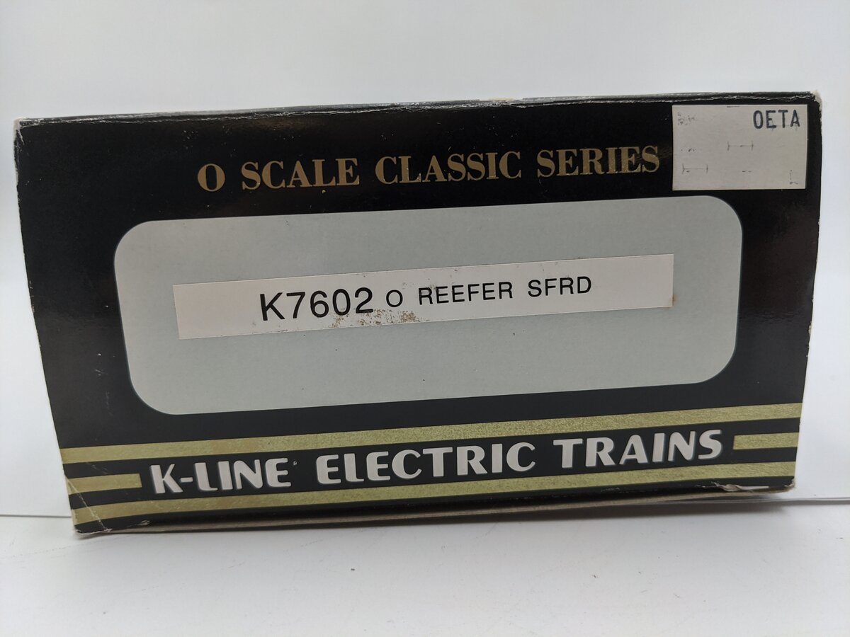 K-Line K7602 O Gauge Santa Fe Reefer Car #7602 VG/Box