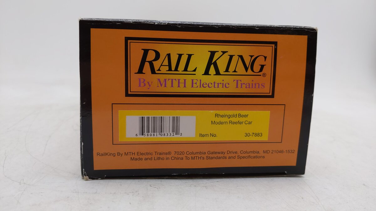 MTH 30-7883 O Gauge Rheingold Beer Modern Reefer Car EX/Box