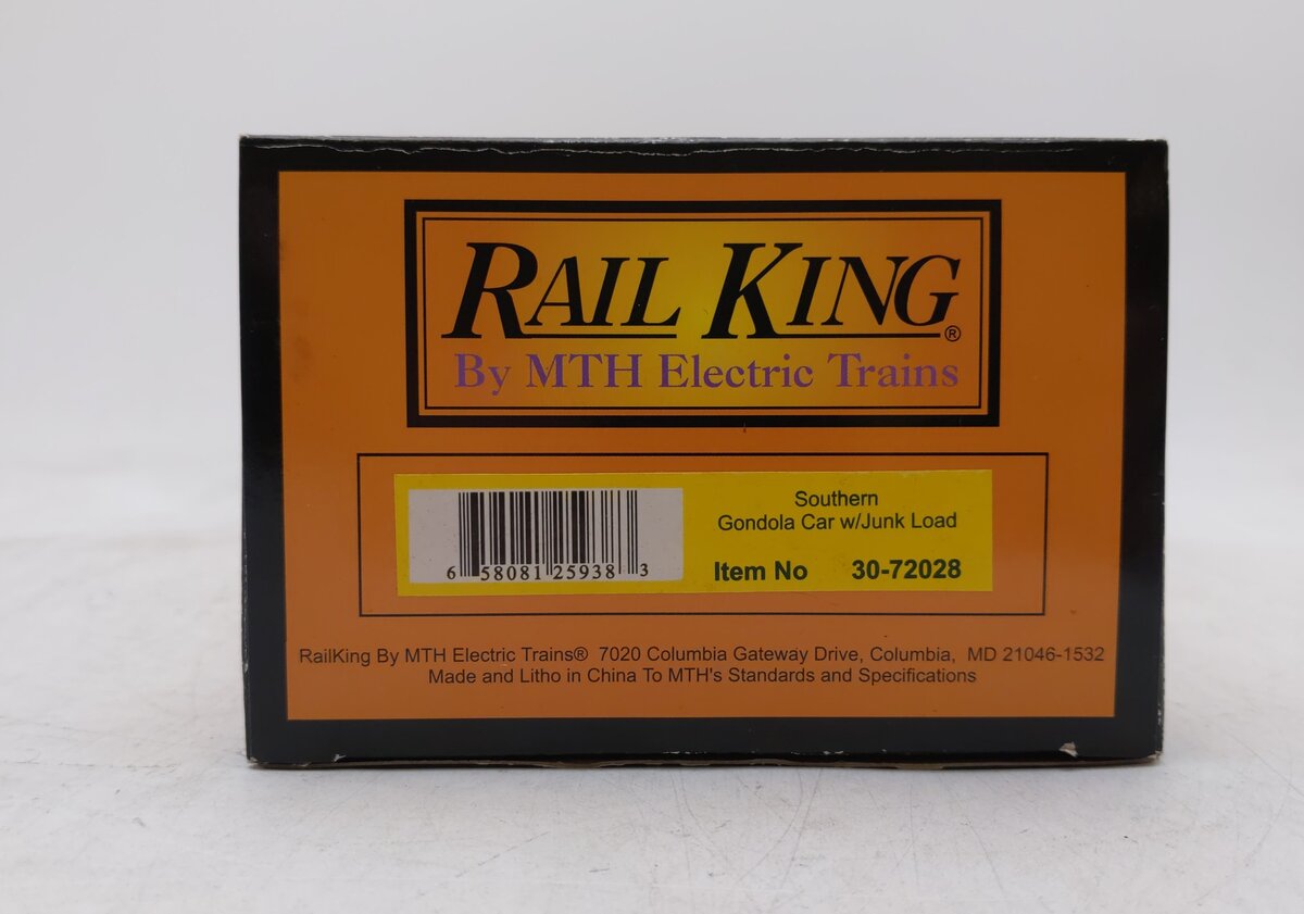 MTH 30-72028 O Southern Gondola Car w Junk Load EX/Box