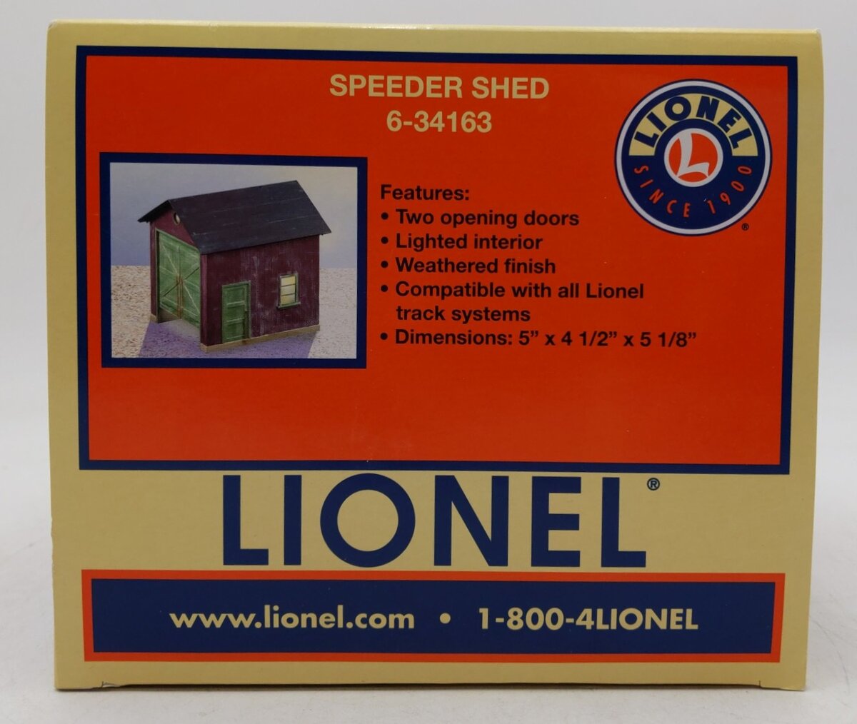Lionel 6-34163 O Operating Speeder Shed LN/Box