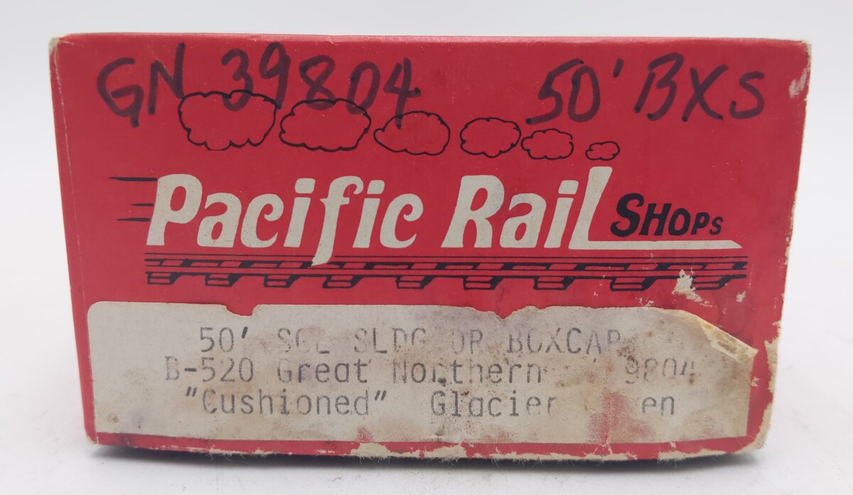 Pacific Rail B-520 S-Scale Great Northern 50' SGL SLDG DR Boxcar Kit #39804 EX/Box