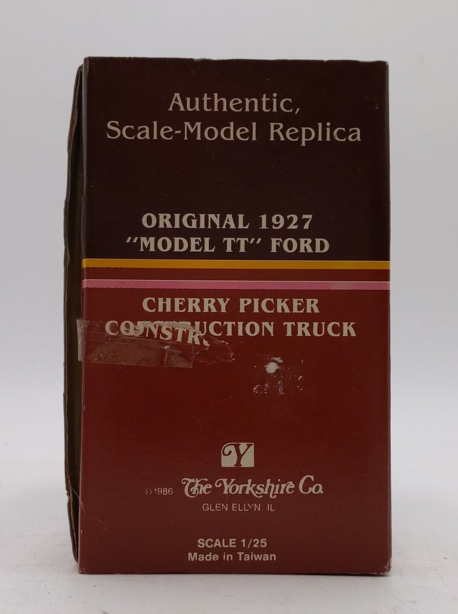 Yorkshire Co. 1:25 Scale Original 1927 Ford Cherry Picker-Construction Truck NIB