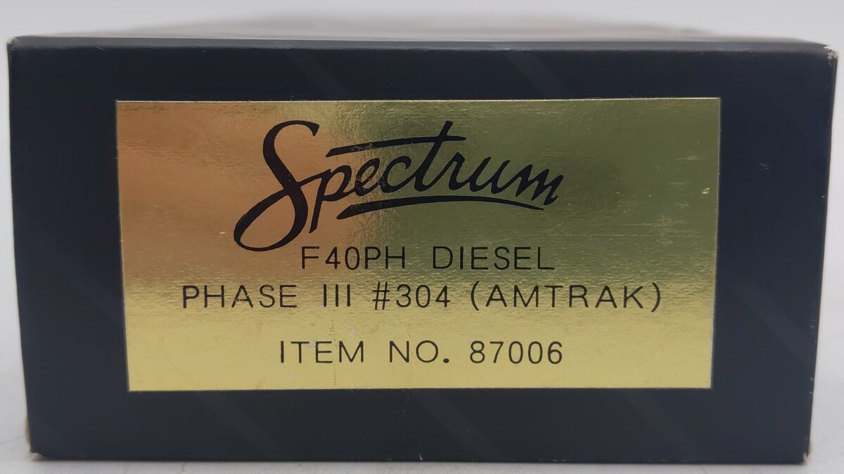 Bachmann 87006 HO Scale Amtrak F40PH Phase III Diesel Locomotive #304 EX/Box