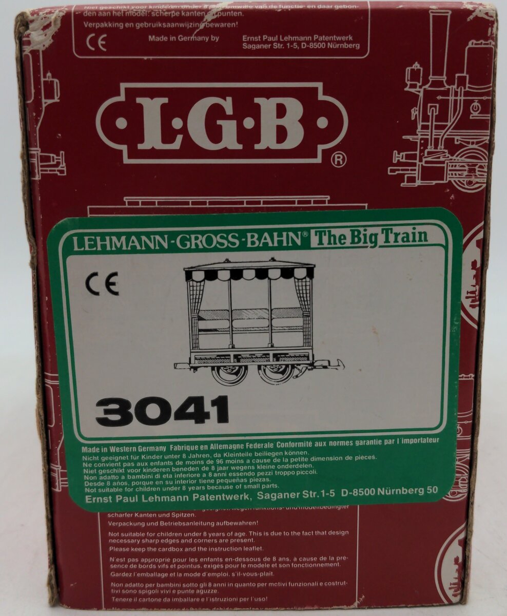 LGB 3041 G Scale Short Passenger Car EX/Box