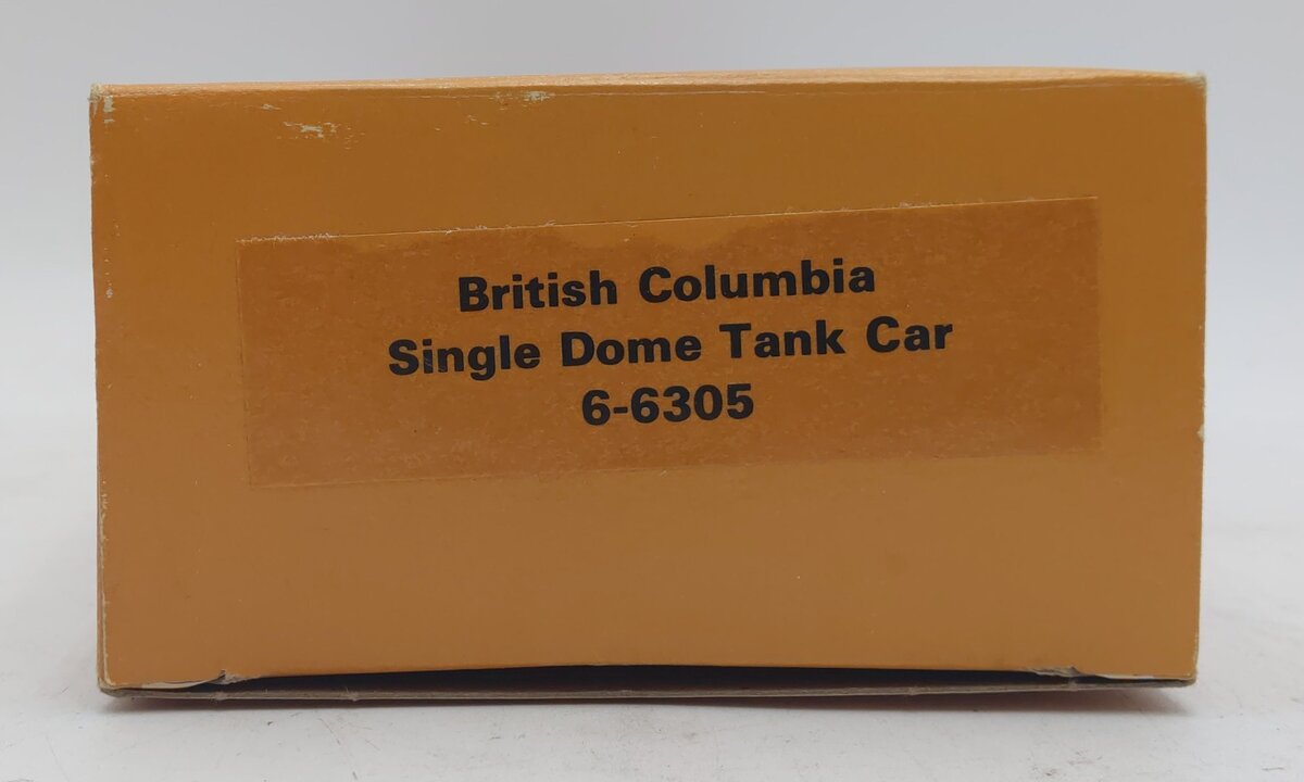Lionel 6-6305 O Gauge British Columbia Single Dome Tank Car LN/Box