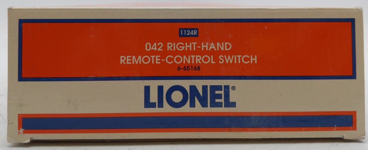 Lionel 6-65168 O27 42" Right Hand Remote Control Switch Turnout VG/Box