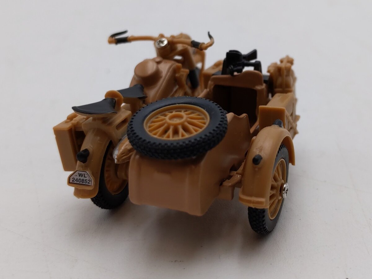 Cararama 1:43 Scale 1941 BMW R75, Africa Corps, Erwin Rommel LN/Box