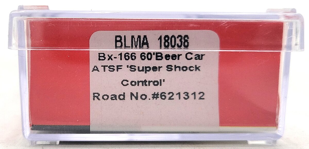BLMA Models 18038 N Santa Fe 60' Super Shock Control Double Door Boxcar #621312