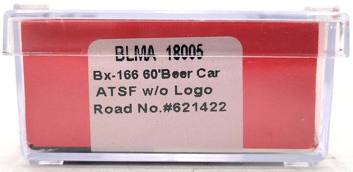 BLMA Models 18005 N Santa Fe Bx-166 60' Double Door Boxcar #621422