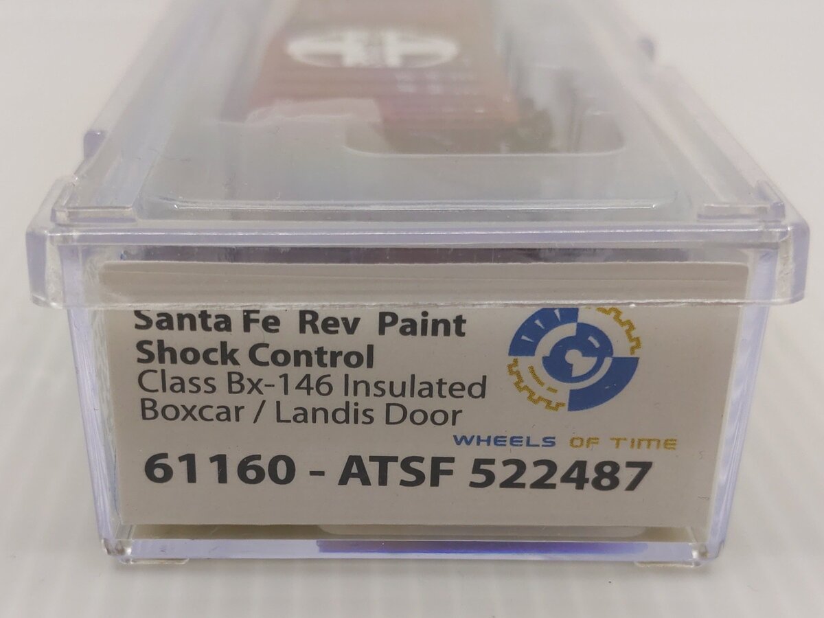 Wheels of Time 61160 N Atchison Topeka Santa Fe PC&F 50' Boxcar #522487