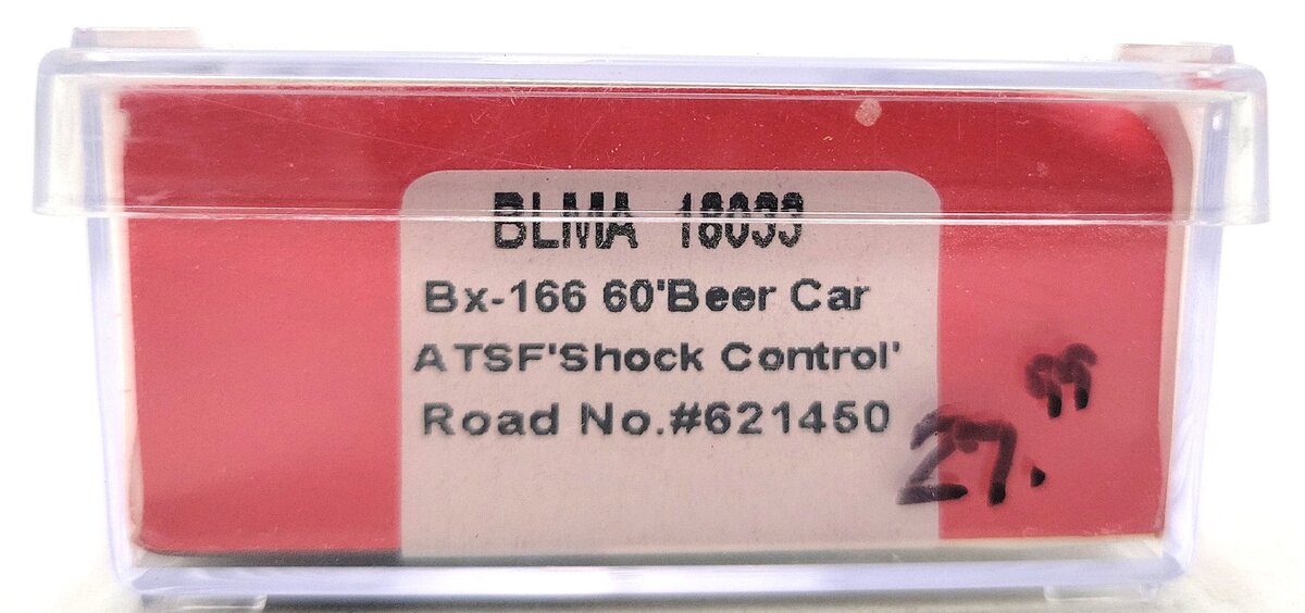 BLMA Models 18033 N Santa Fe "Shock Control" 60' Double Door Boxcar #621450