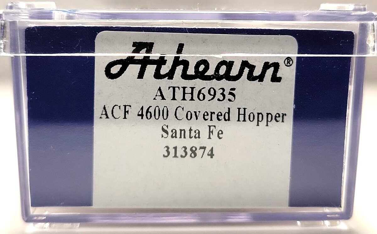 Athearn 6935 N Santa Fe ACF 4600 3-Bay Centerflow Hopper #313874 MT/Box