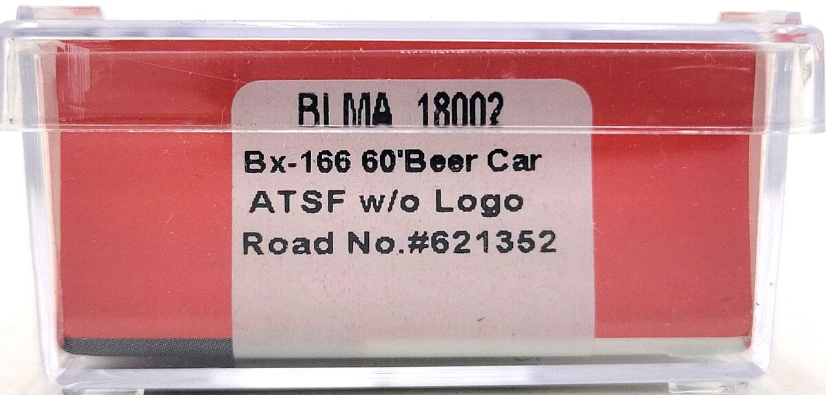 BLMA Models 18002 N Santa Fe Bx-166 60'' Double Door Boxcar #621352 LN/Box