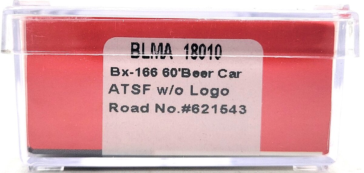 BLMA Models 18010 N Santa Fe Bx-166 60' Double Door Box Car #621543