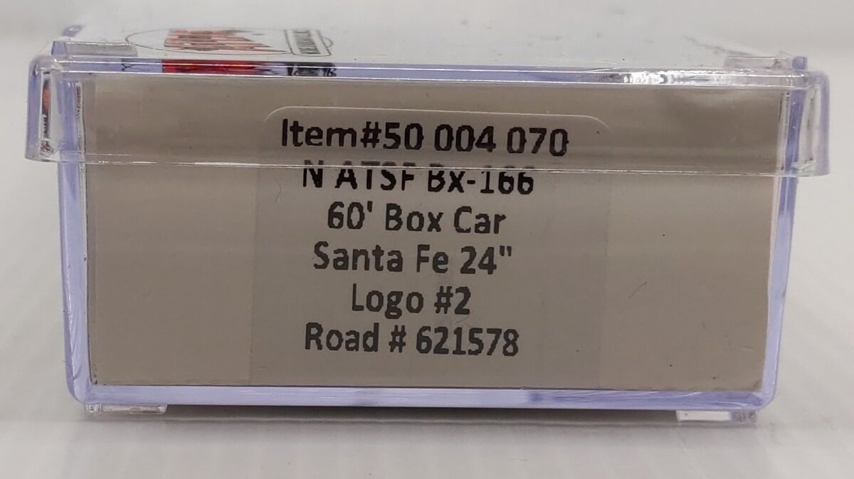 Atlas 50004070 N Santa Fe 24" Logo #2 BX-166 60' Box Car #621578 LN/Box