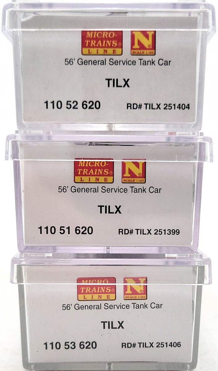 Micro-Trains 98300218 N TILX AGP 56' Tank Car with Jewel Case (Pack of 3)