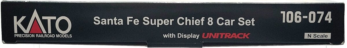 Kato 106-074 N Scale Santa Fe Super Chief Passenger Cars (Set of 8) LN/Box