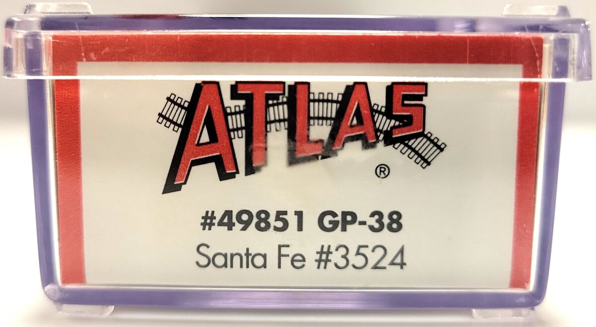 Atlas 49851 N Scale Santa Fe GP-38 Diesel Locomotive #3524 LN/Box