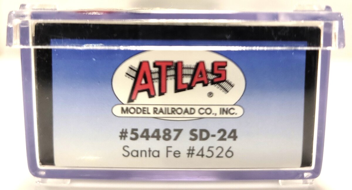 Atlas 54487 N Scale Santa Fe SD-24 Diesel Locomotive #4526 EX/Box
