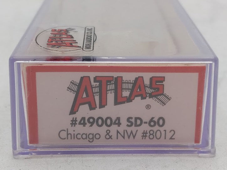Atlas 49004 N Scale Chicago & North Western SD-60 Diesel Locomotive #8012 w DCC LN/Box