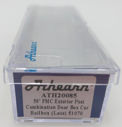 Athearn ATH20085 N Scale Railbox 50' FMC Ex-Post Combo Door Box Car #51070 EX/Box