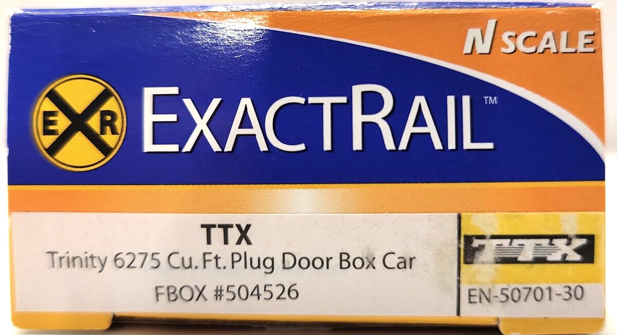 ExactRail EN-50701-30 N Scale TTX 50' Hy-Cube Box Car #504526 LN/Box