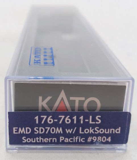 Kato 176-7611-LS N Scale SP EMD SD70M Diesel Loco #9804 with DCC ESU LokSound EX/Box