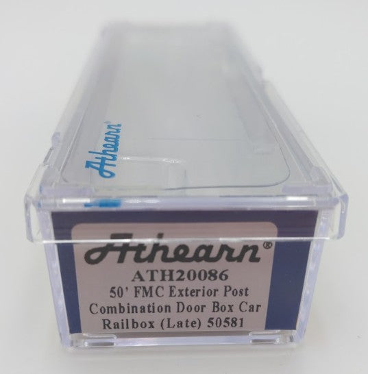 Athearn ATH20086 N Scale Railbox 50' FMC Ex-Post Combo Door Box Car #50581 EX/Box