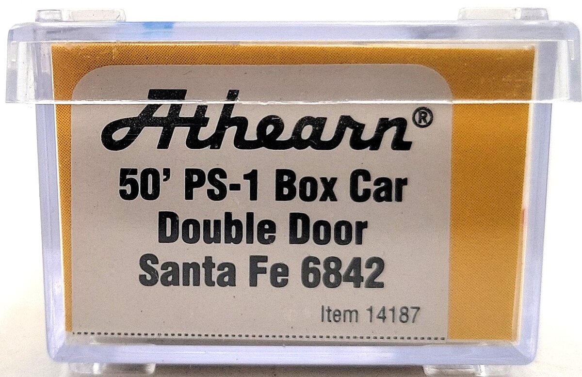 Athearn 14187 N Santa Fe 50' PS-1 Double Door Box #6842 EX/Box