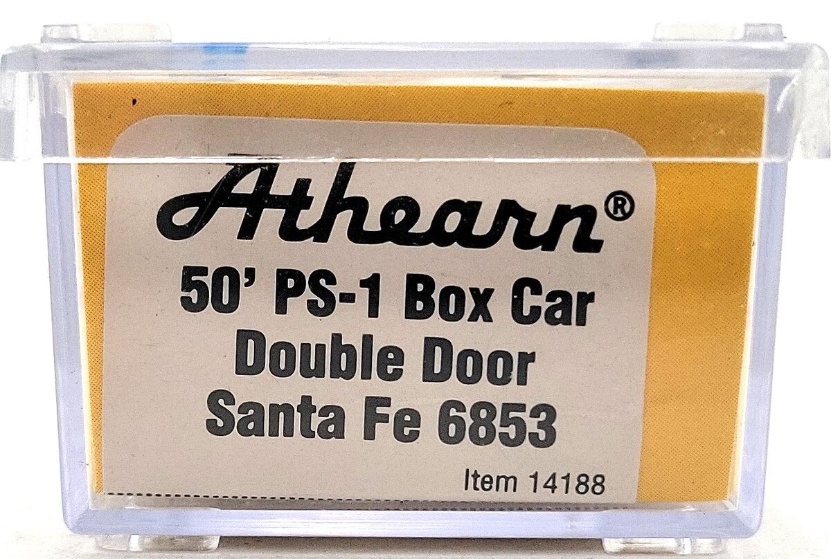 Athearn 14188 N Santa Fe 50' PS-1 Double Door Box Blue #6853 EX/Box