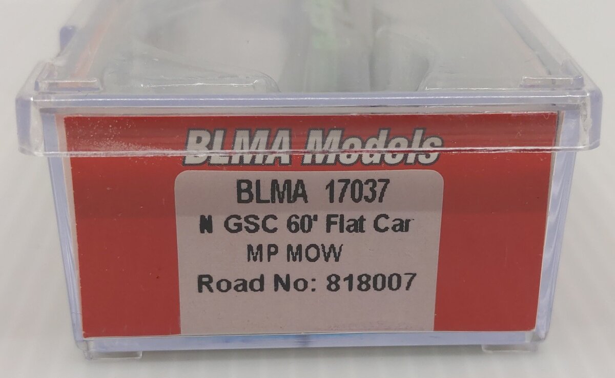 BLMA Models 17037 N Missouri Pacific GSC 60' Flat Car #818007 LN/Box