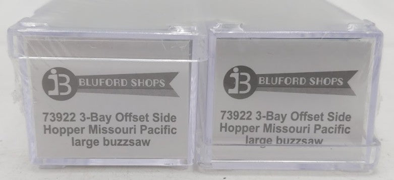 Bluford Shops 73922 N Scale MP 3-Bay Offset Side Hopper 2 Pack MT/Box