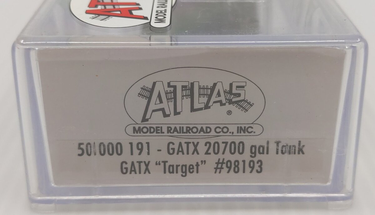 Atlas 50000191 N Scale GATX Tank Car #98193 EX/Box
