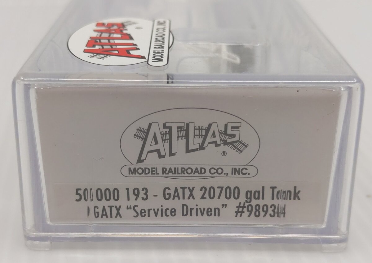 Atlas 50000193 N Scale GATX Tankcar #98934 EX/Box