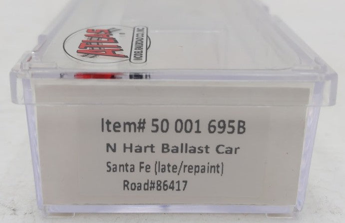 Atlas 50001695B N Scale Santa Fe (Late/Repaint) Hart Ballast Car #86417 LN/Box