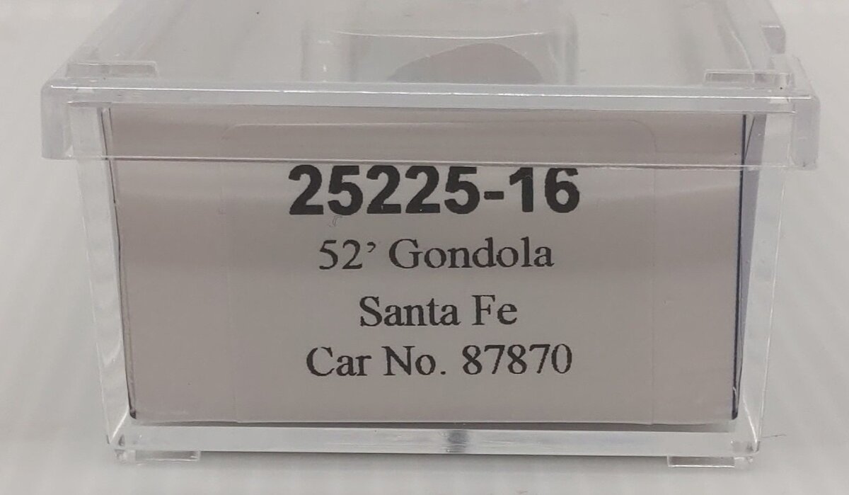 Trainworx Inc 25225-16 N Santa Fe 52' 6" Corrugated Gondola #87870