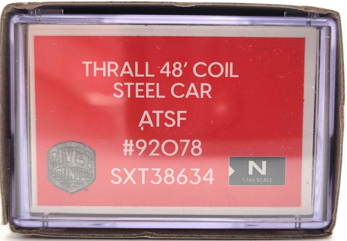 Scale Trains SXT38634 N Santa Fe Thrall 48' Coil Steel Car #92078 NIB