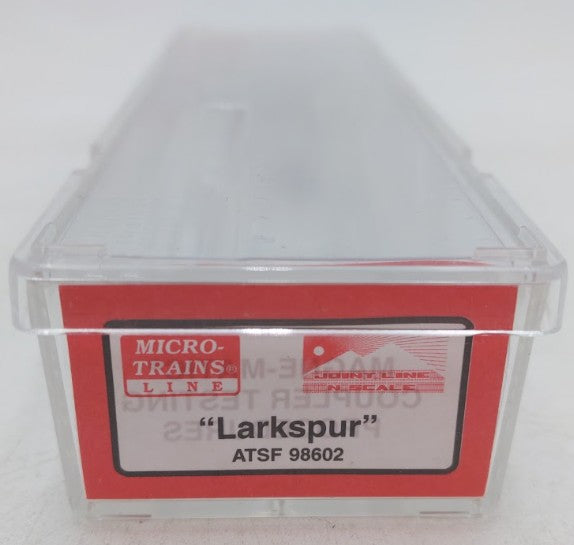 Micro-Trains 98602 N Scale ATSF "Larkspur" Diesel Fuel Tank Car #98602 EX/Box