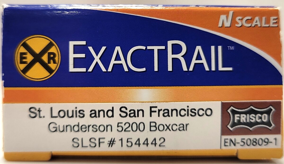 ExactRail EN-50809-1 N Scale SLSF 5200 Cu Ft Boxcar #154442 LN/Box