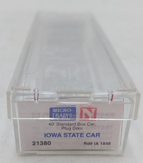 Micro-Trains 02100380 N Scale Iowa 40' Standard Plug Door Boxcar #1846 LN/Box