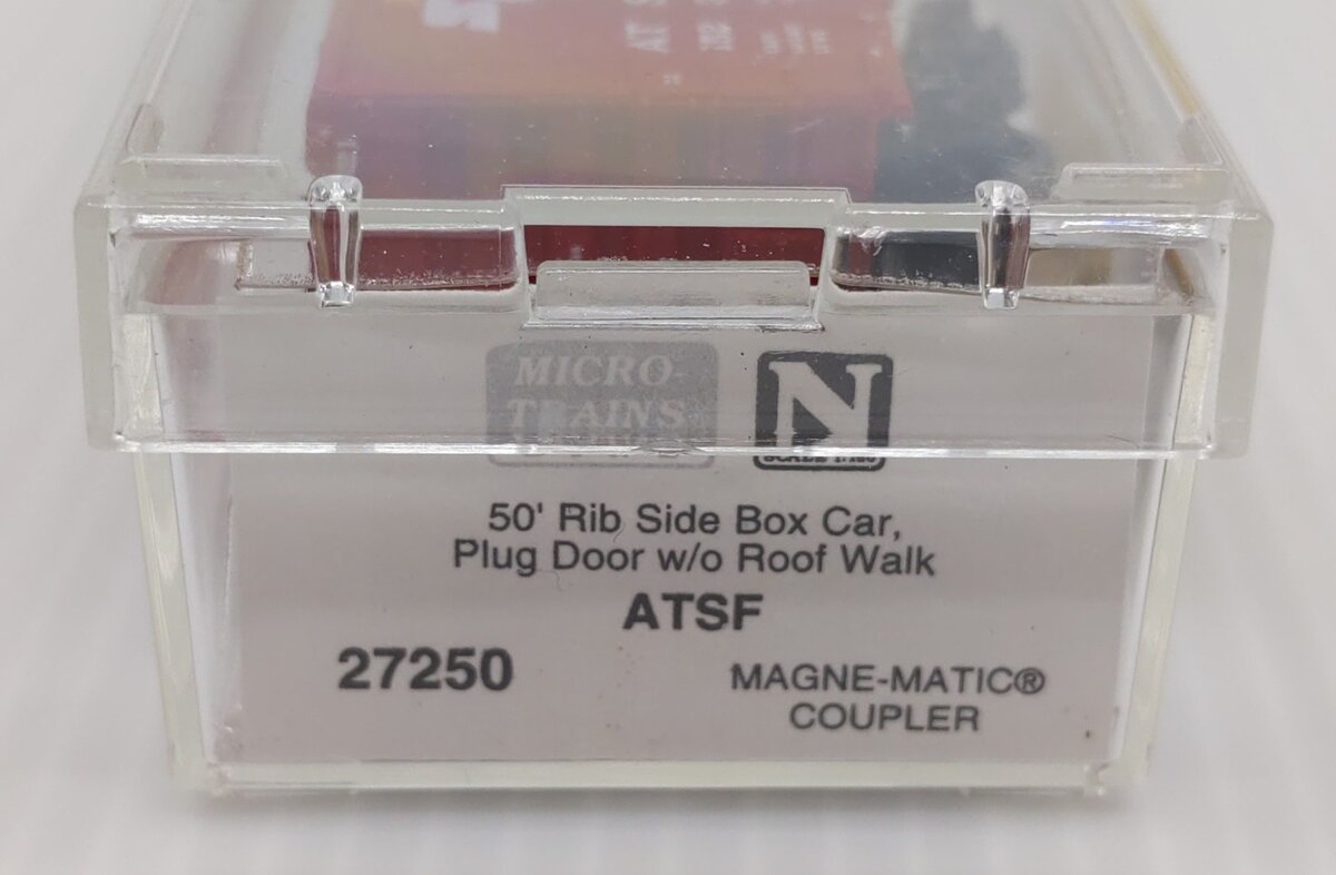 Micro-Trains 02700250 N Scale ATSF 50' Plug Door Rib Side Boxcar #152321 LN/Box
