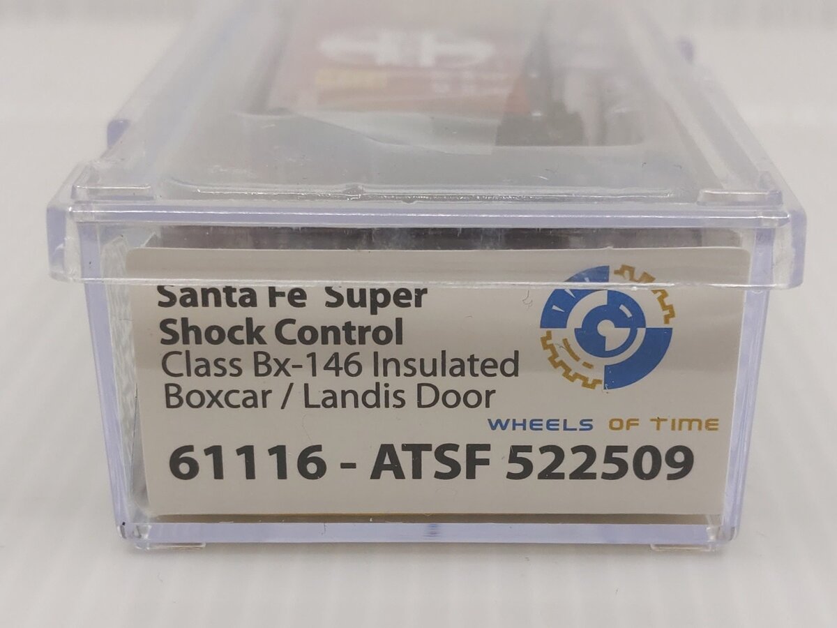 Wheels of Time 61116 N Atchison Topeka Santa Fe PC&F 50' Boxcar #522509 LN/Box