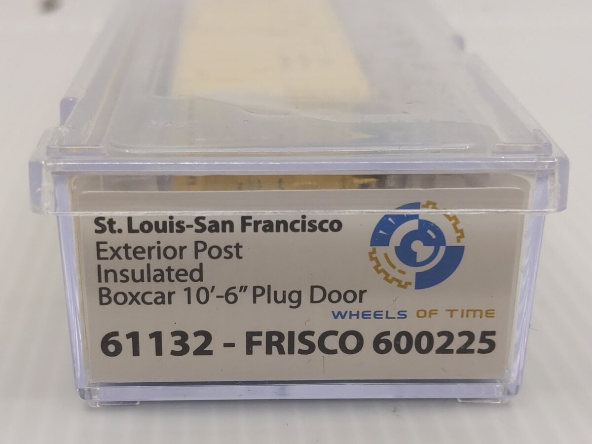 Wheels of Time 61132 N St. Louis San Francisco PC&F 50' Boxcar #600225 LN/Box