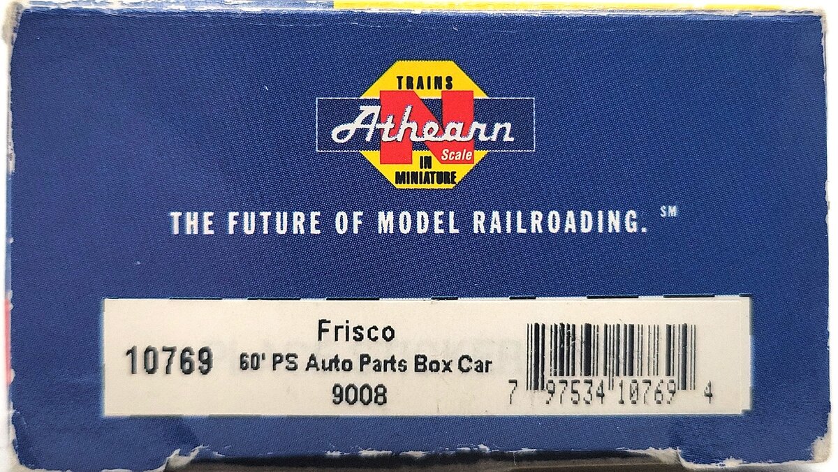 Athearn 10769 N Scale Frisco 60' PS Auto Parts Box Car #9008 LN/Box
