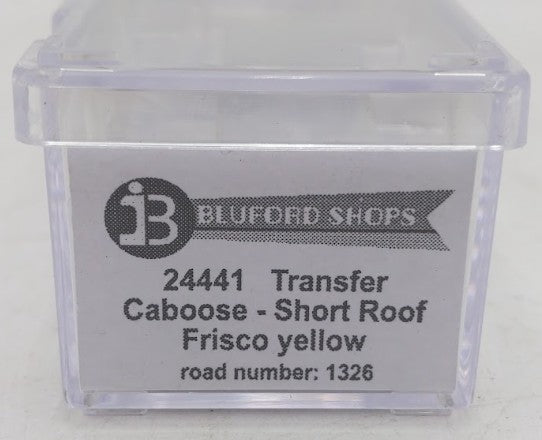 Bluford Shops 24441 N Scale Frisco Short Roof Transfer Caboose #1326 EX/Box